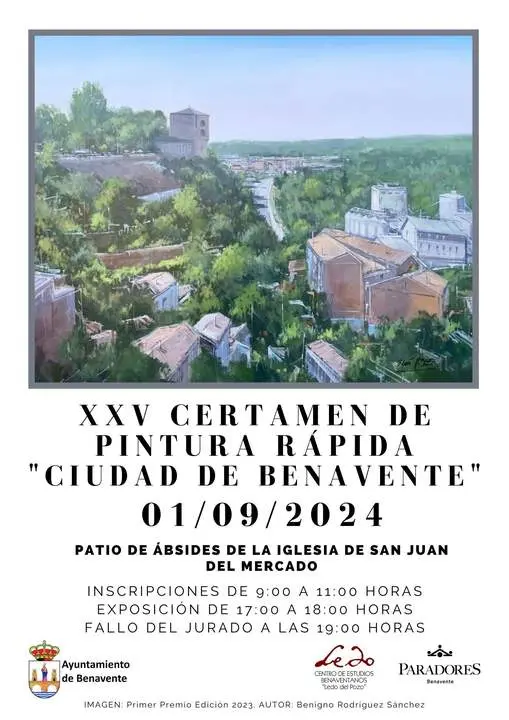 Cartel XXV Certamen de Pintura Rápida