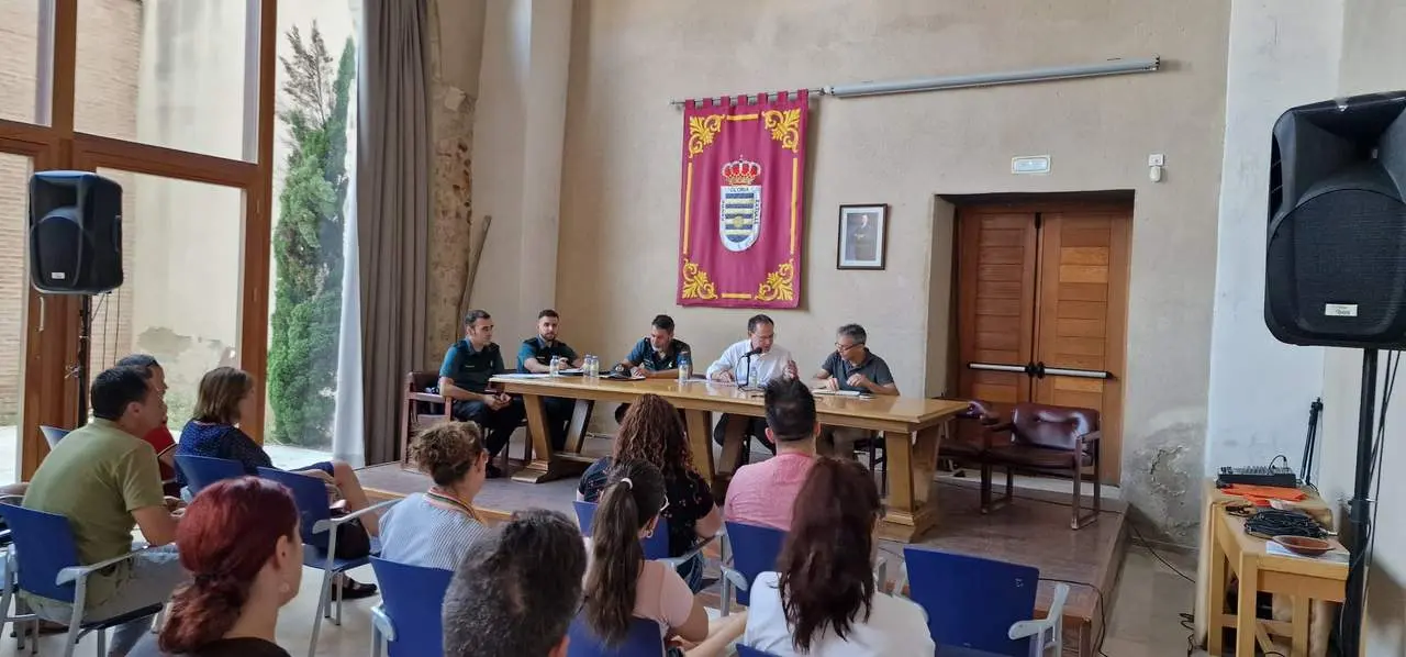 reunión de seguridad de las fiestas de Villalpando