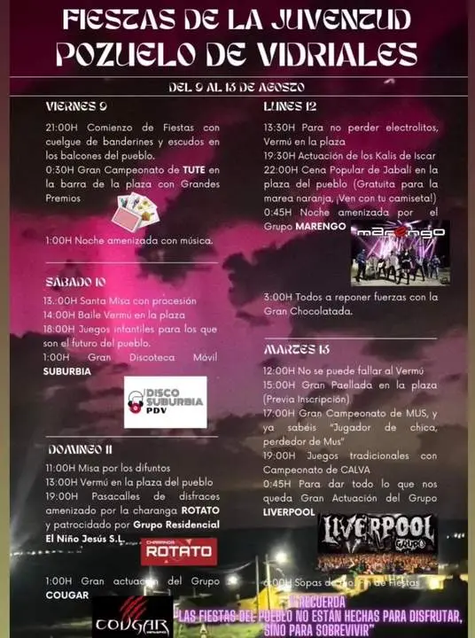 cartel fiestas Pozuelo de Vidriales