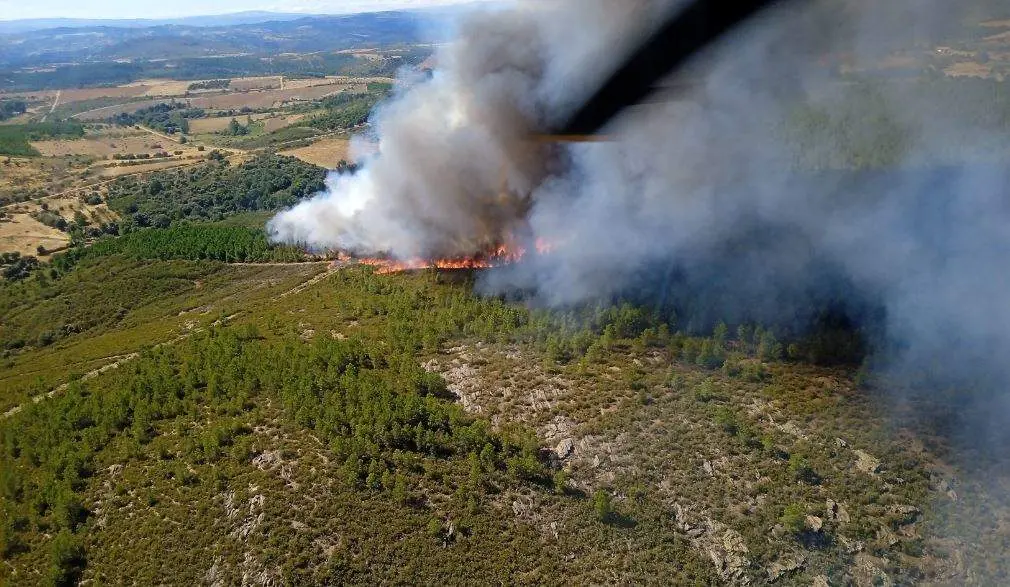 Incendio Trabazos. Junta CyL