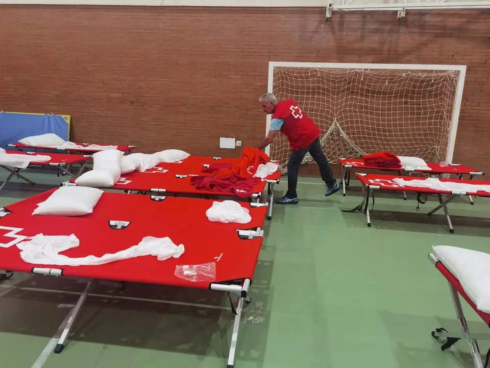 Albergue provisional Alcañices. Cruz Roja de Zamora