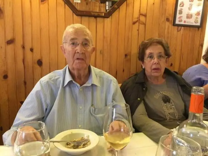 Aurora Sánchez y su marido