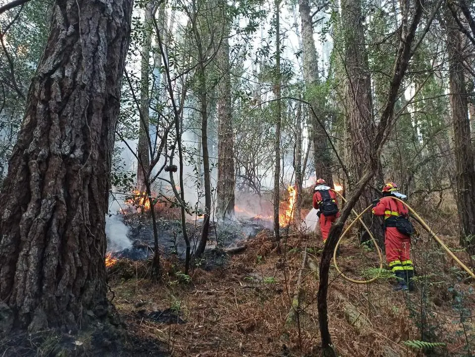 Incendio Trabazos, imagen subdelegación