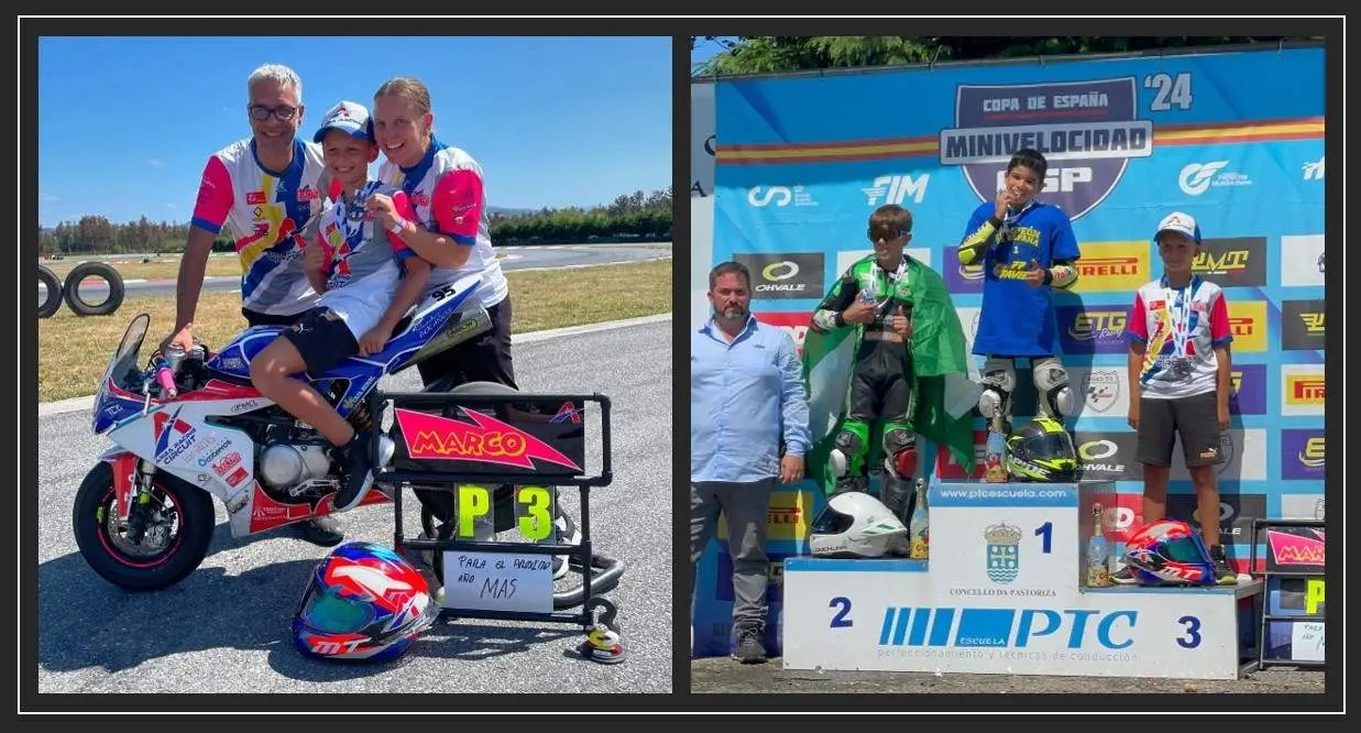 Marco GONZALEZ MAÑANES consigue finalizar 3º en el Cto de España de MINI GP 110 4T