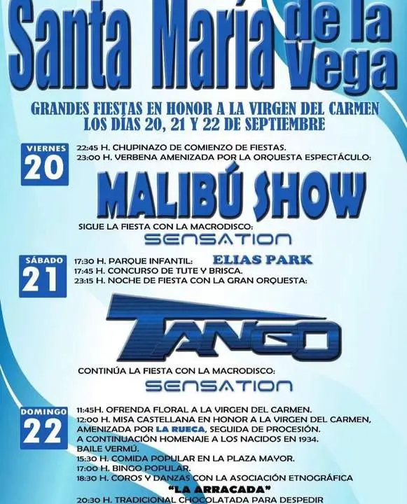 Santa María de la Vega Fiestas 2024