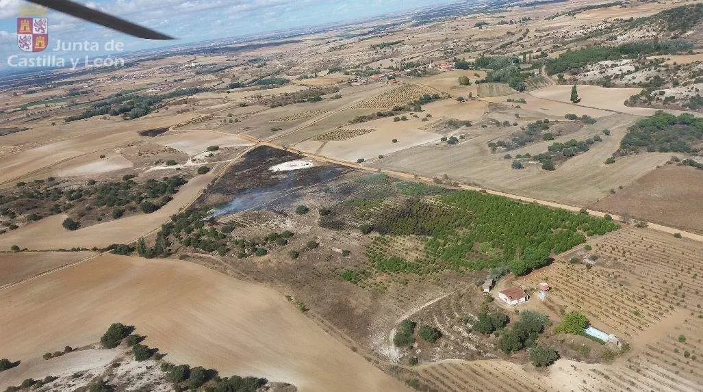 Peleas de Arriba incendio