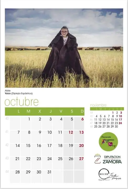 Yaiza, protagonista del mes de octubre en el calendario Corriendo con el Corazón por Hugo