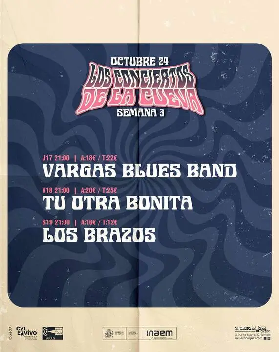 Cueva del jazz 17,18,19 octubre