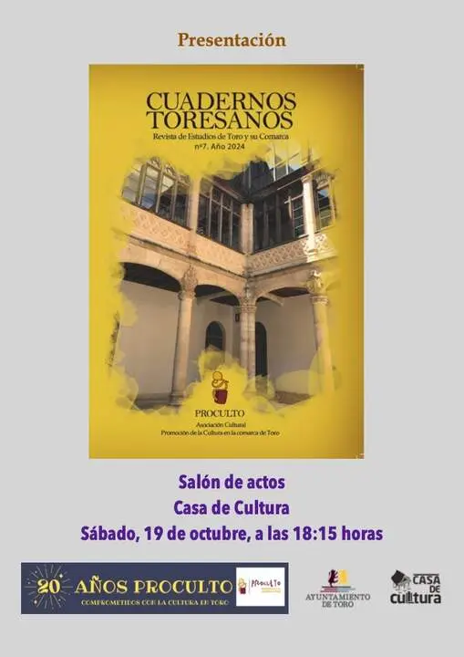 Cartel presentación Cuadernos Toresanos 7