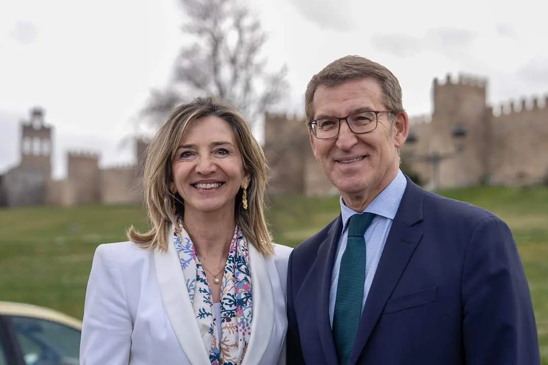 Alicia García y Alberto Núñez Feijóo