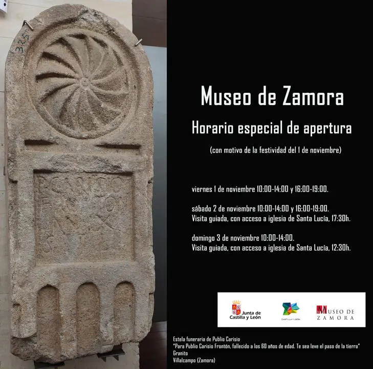 Horario especial 1 noviembre 2024