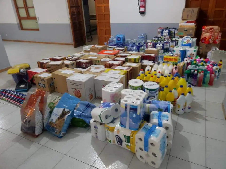 donaciones para Valencia en Santibáñez de Tera