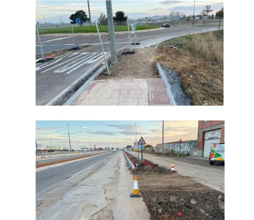 obras de las travesías de Zamora