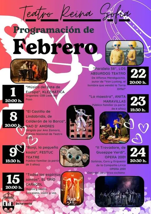 Cartel Programación de FEBRERO 2025