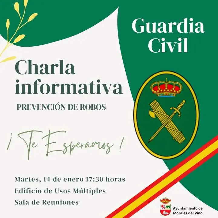 charla informativa de la GC en Morales del Vino