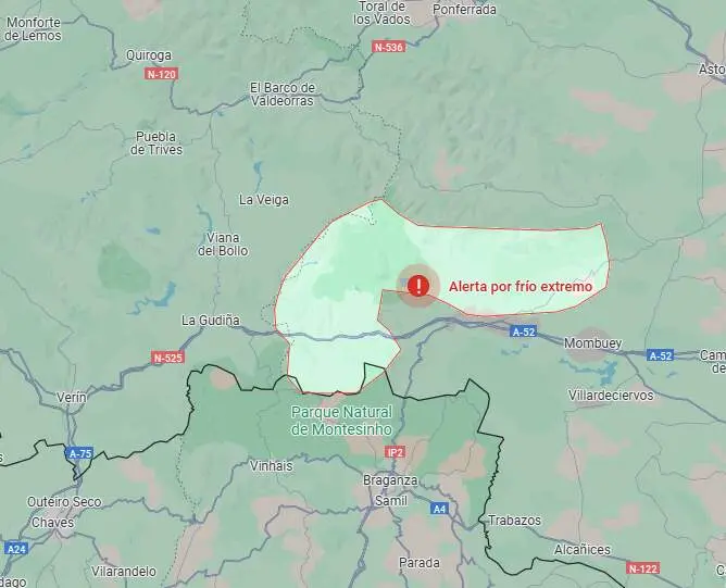 Alerta por frío, Sanabria