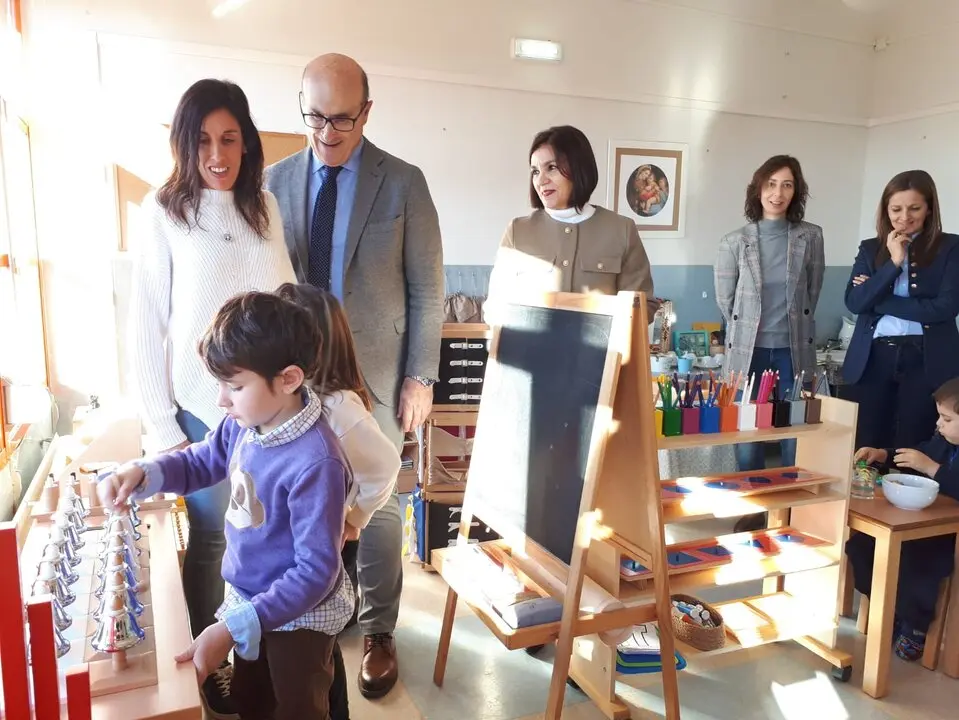 Delegado durante la visita al colegio de Faramontanos de Tábara 2