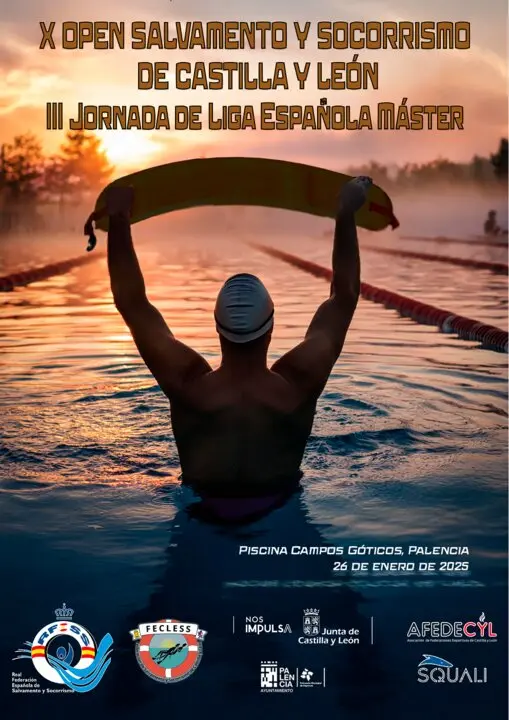 2025-01-24 IMAGEN 2 Cartel X Open de Castilla y León de Salvamento y Socorrismo