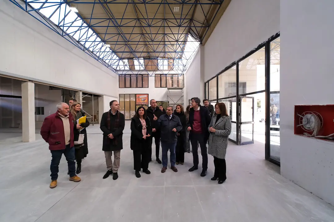 Visita a las obras de la estación de autobuses de Benavente