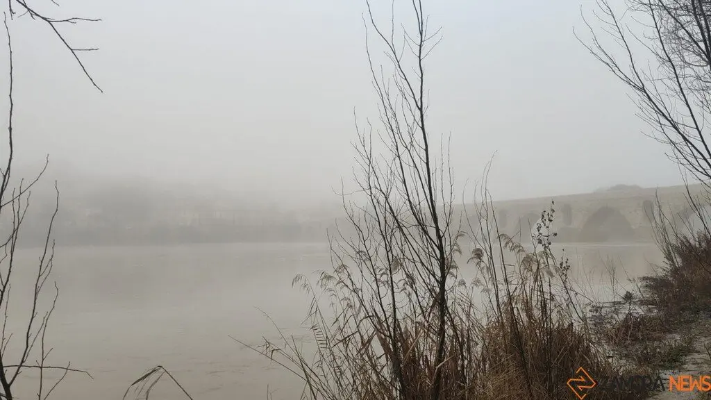 Niebla en Zamora. R&iacute;o Duero