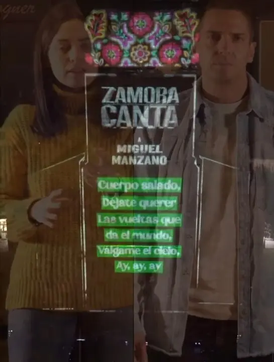 Lucía Gonzlo y Miguel Álvarez presentan el bolero de Algodre