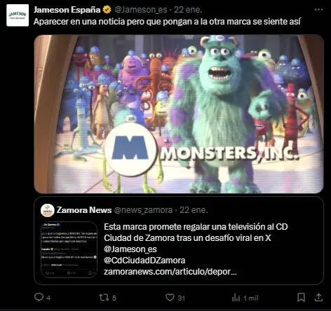 Jameson y el CD Ciudad de Zamora sellan su encuentro