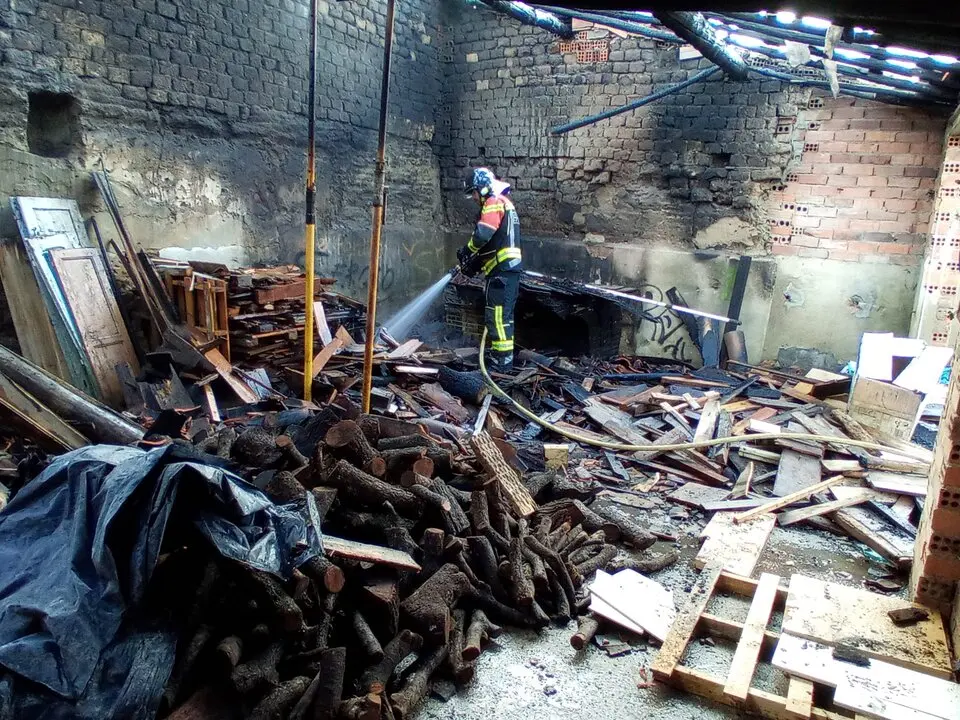 incendio en una casa de El Perdigón