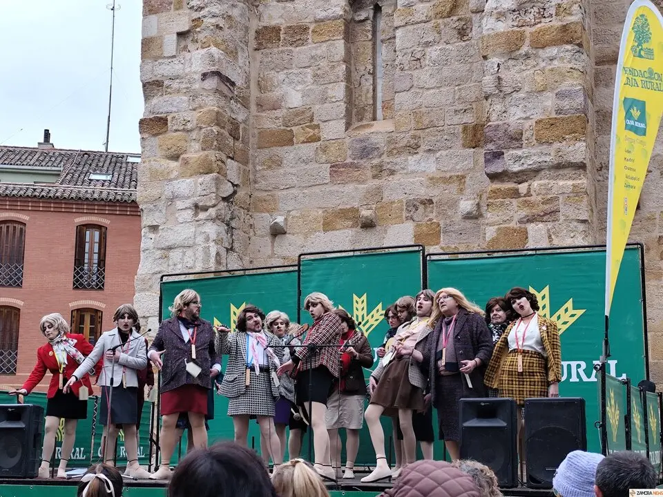 Los Pobladores 'cobran vida' como maniquíes en el Carnaval de Zamora