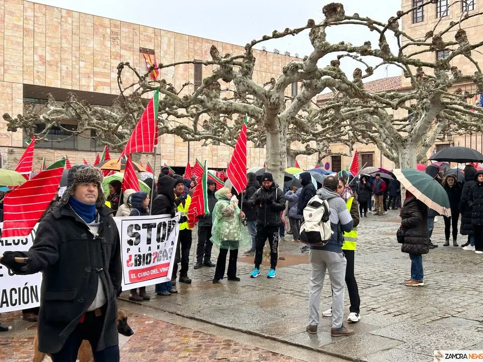 manifestación contra el biogás