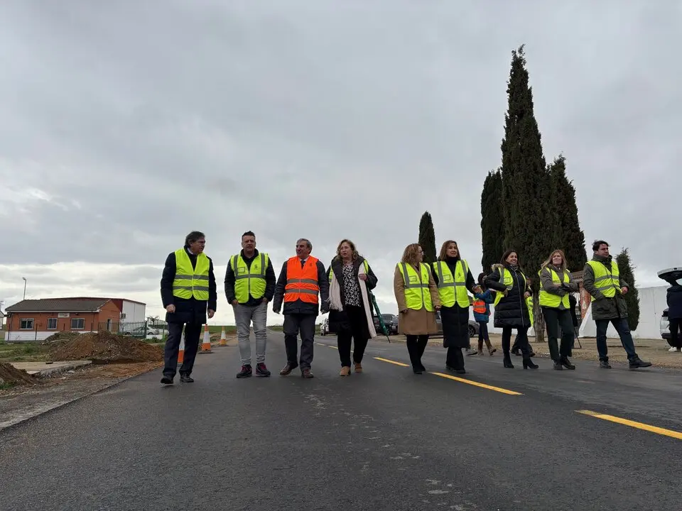 Visita a las obras de la ZA-604
