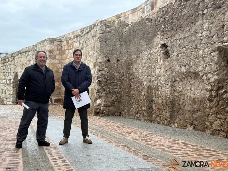 El alcalde de Zamora, Francisco Guarido, y el concejal de Obras, Movilidad, Infraestructuras y Participación Ciudadana, Pablo Novo