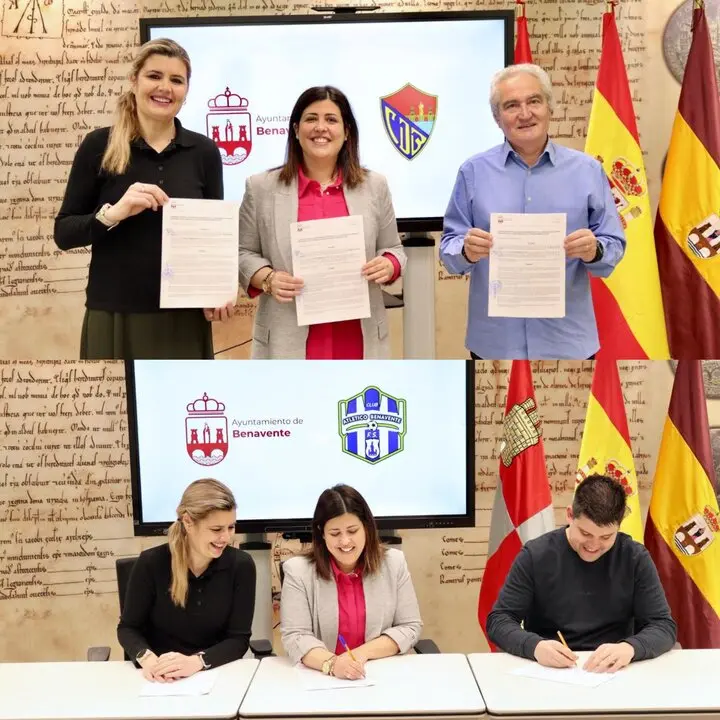 Firma Ayto Benavente y Futbol Sala