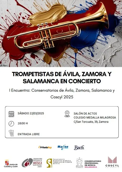I Encuentro de Trompetas de los conservatorios de Zamora, Ávila y Salamanca