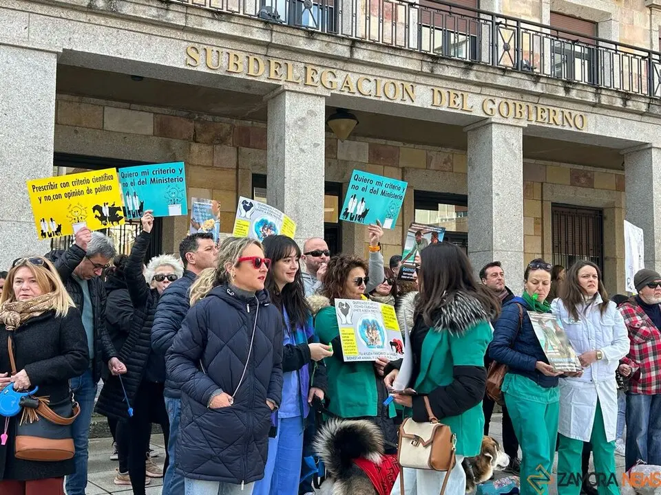 Manifestación Veterinarios 