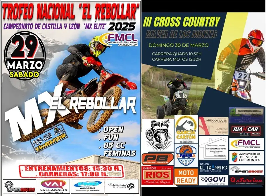 Agenda Deportiva Motociclista de Fin de Semana