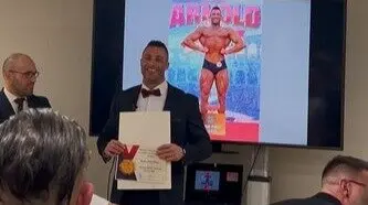 El culturista zamorano Rubén Prieto, galardonado en la Gala del Deporte de la FFFCYL 2025
