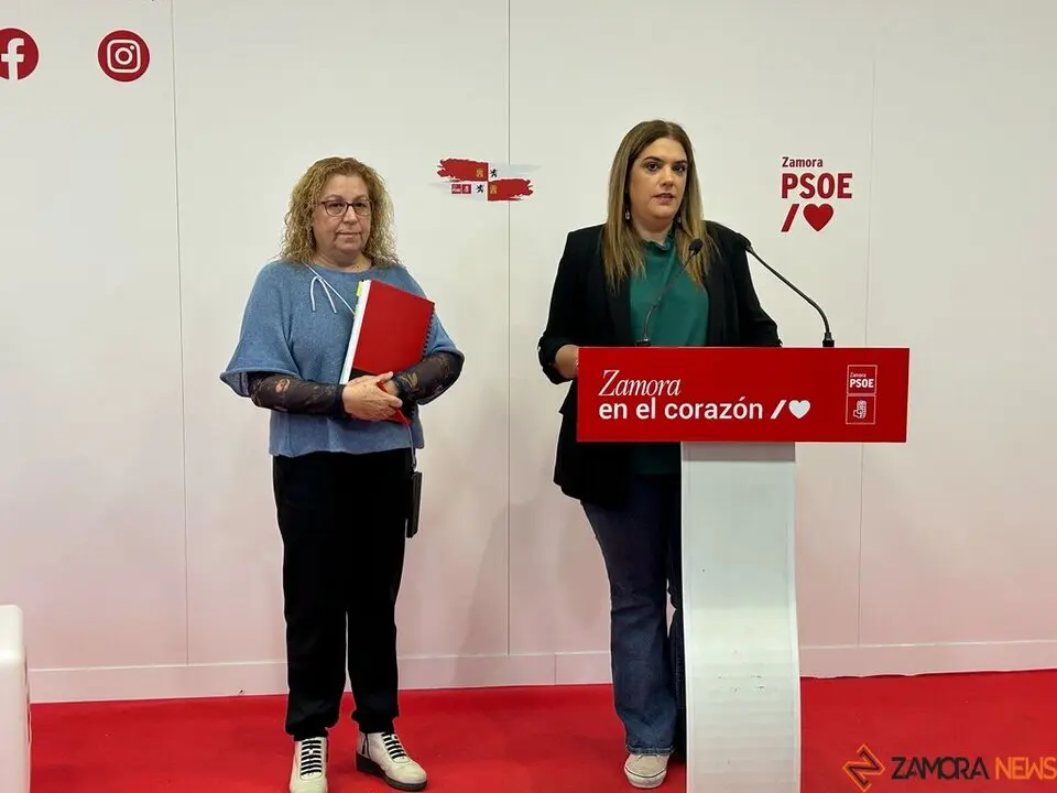 Psoe Nieves García y Sandra Veleda