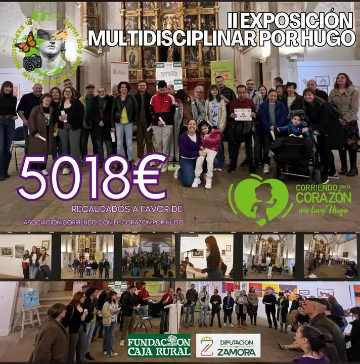 Éxito de la segunda edición de la Exposición Multidisciplinar Corriendo con el Corazón por Hugo