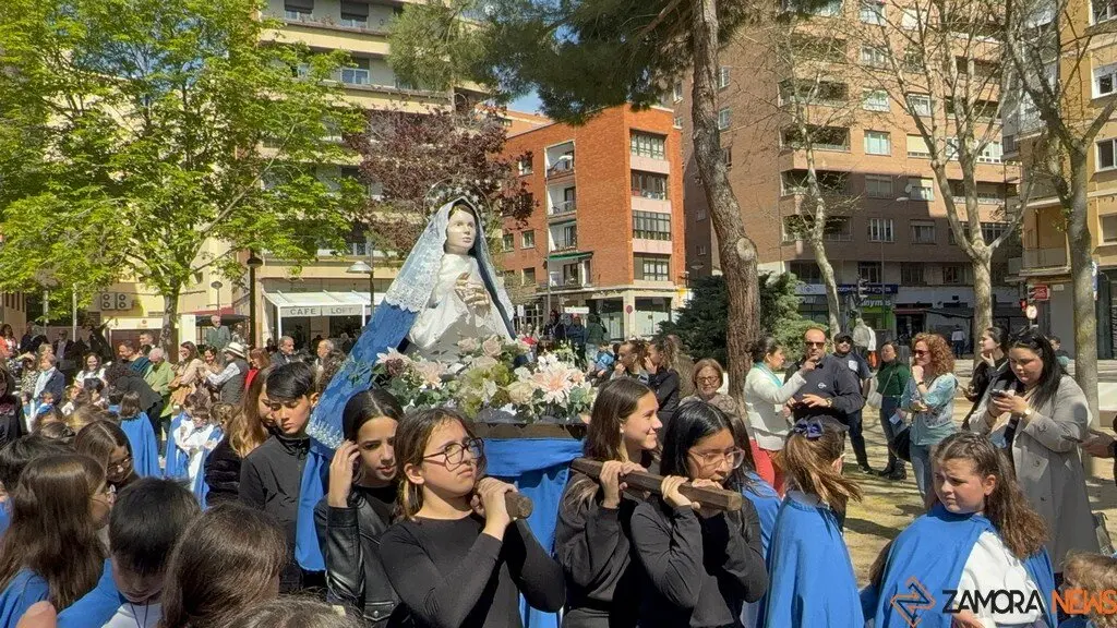 El Sagrado Corazón de Jesús de Zamora celebra su propia procesión de Semana Santa_21