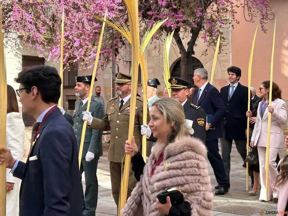 La celebración del Domingo de Ramos arranca en Zamora con la tradicional bendición de palmas