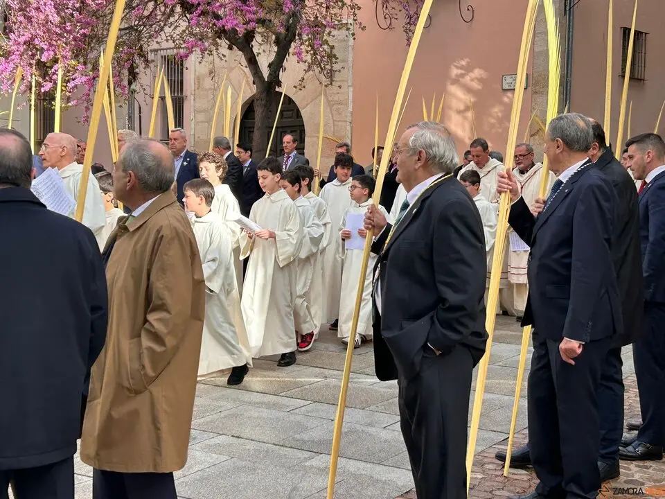 La celebración del Domingo de Ramos arranca en Zamora con la tradicional bendición de palmas