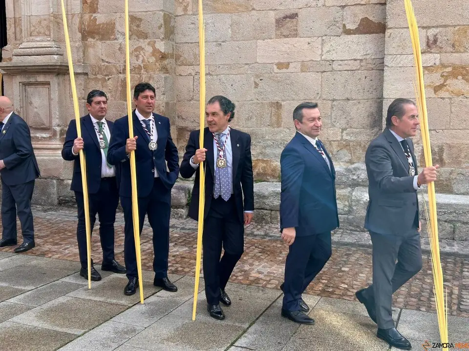 La celebración del Domingo de Ramos arranca en Zamora con la tradicional bendición de palmas