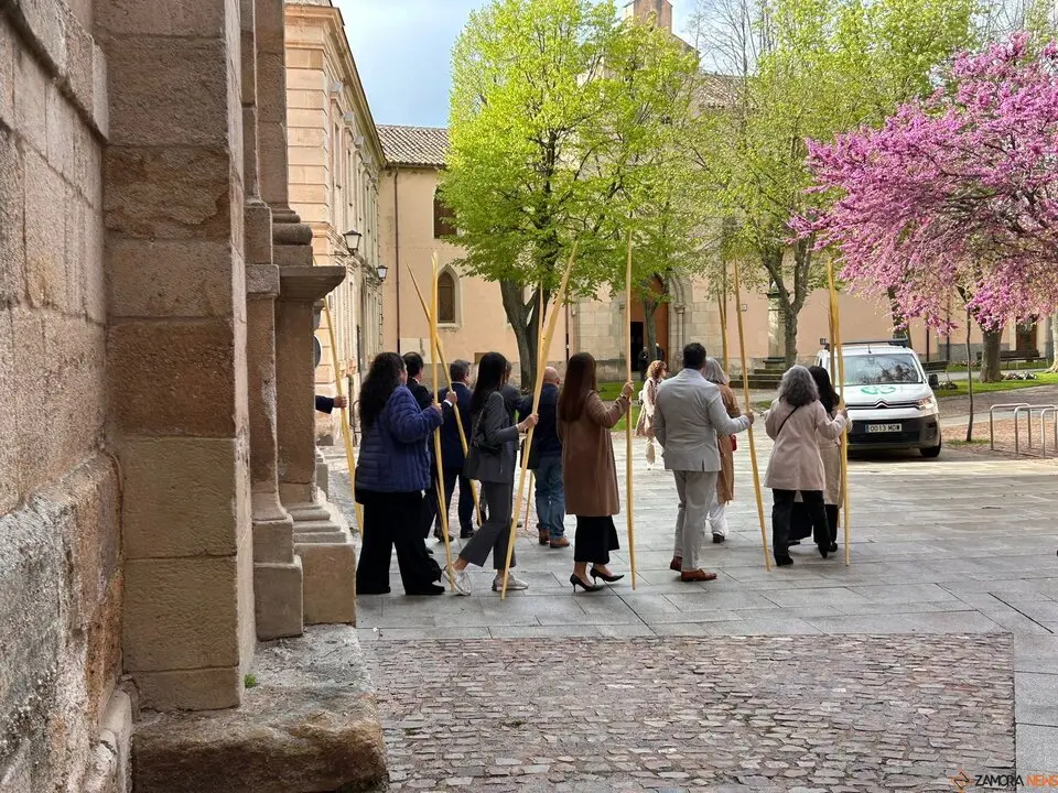 La celebración del Domingo de Ramos arranca en Zamora con la tradicional bendición de palmas