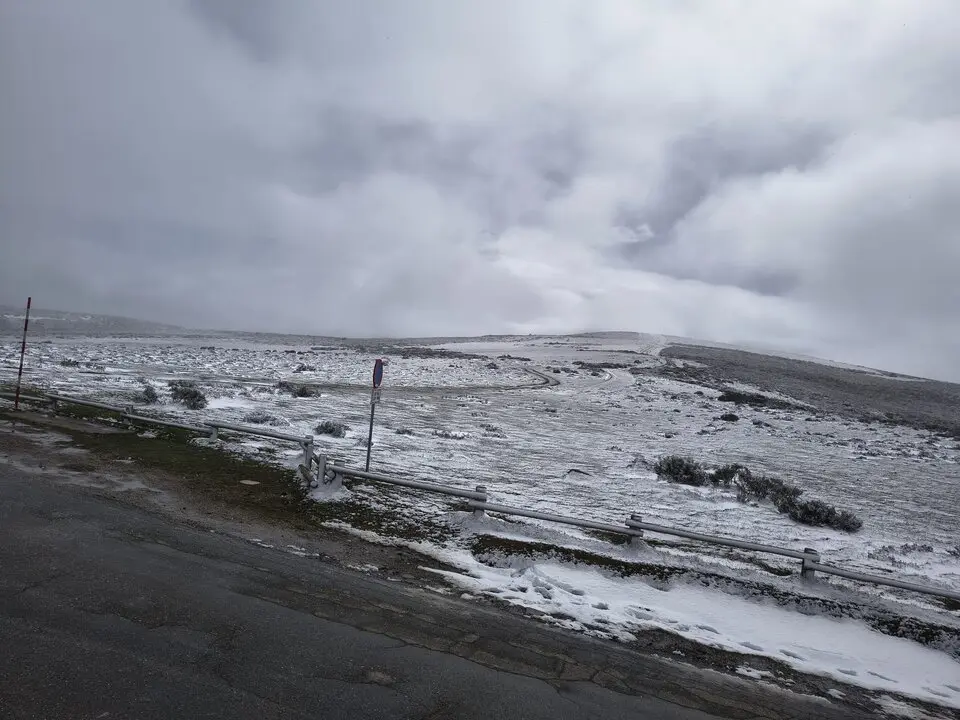 nieve en Sanabria un sábado santo