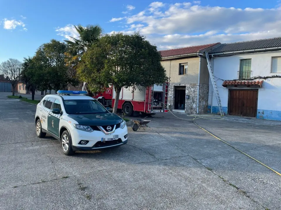 incendio en una vivienda de Arrabalde
