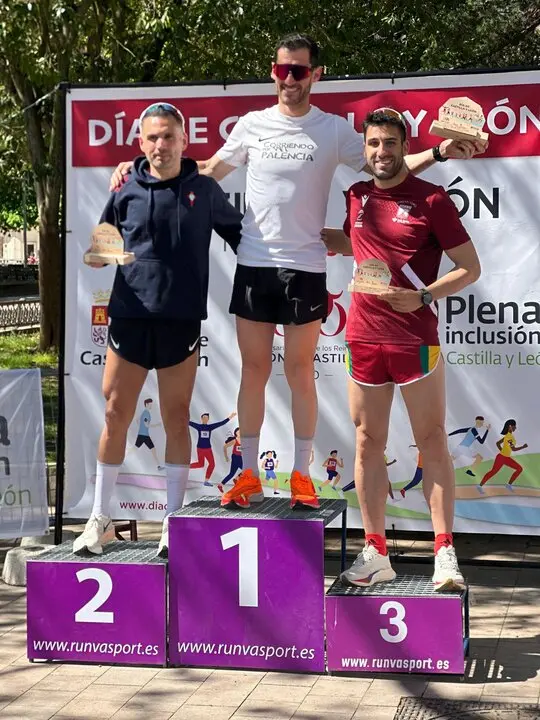 Podio Masculino dia de Castilla y Leon Palencia
