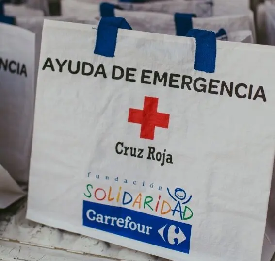 carrefour y cruz roja
