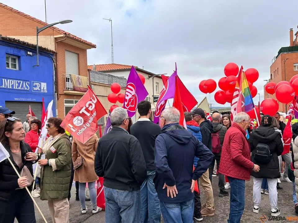 CCOO y UGT.  Manifestación 1 de mayo, Día Internacional del Trabajador.