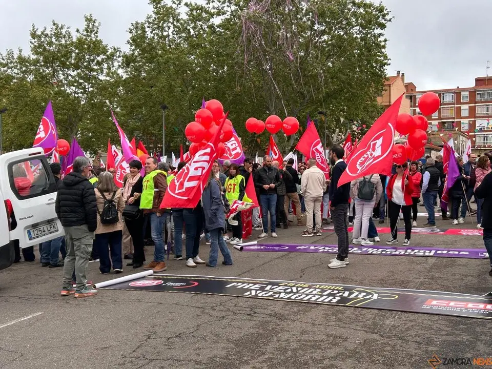 CCOO y UGT.  Manifestación 1 de mayo, Día Internacional del Trabajador.
