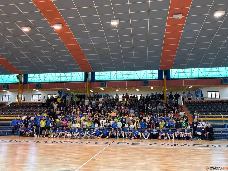 Entrenamiento a puerta abierta. BM Zamora